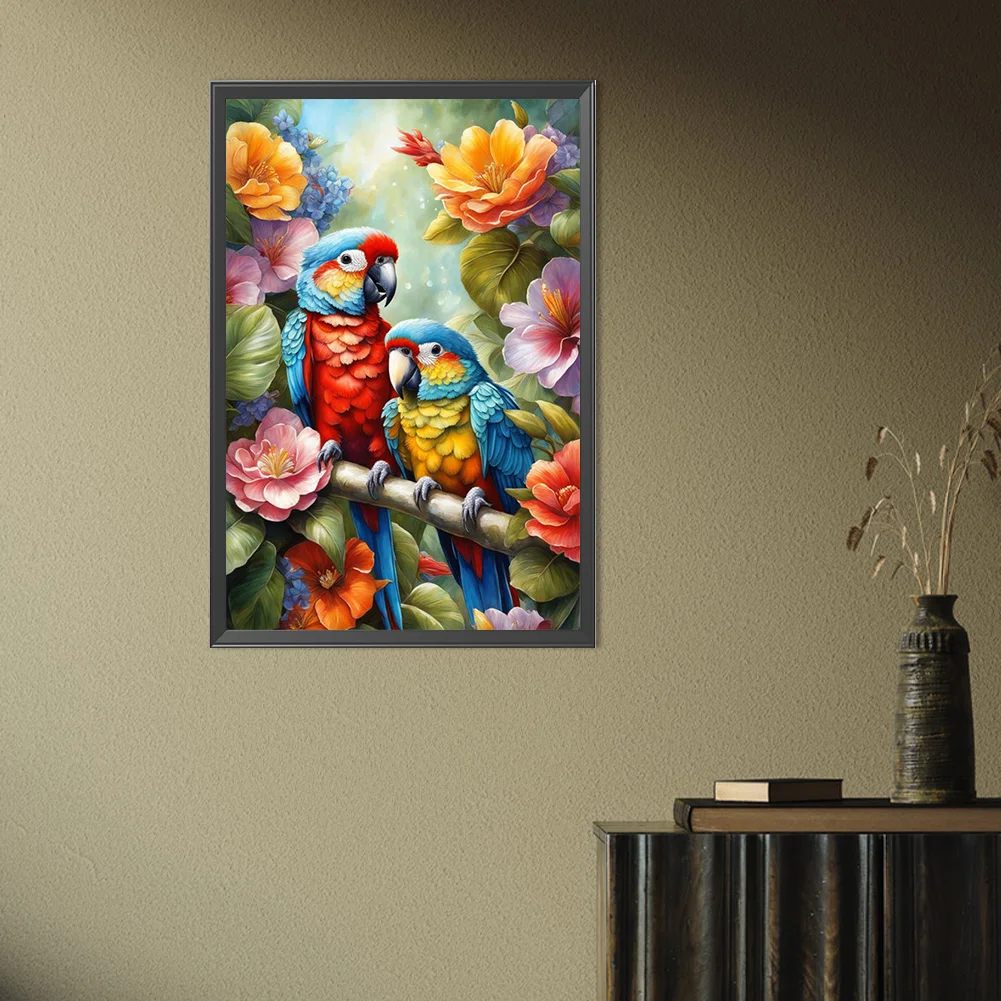 Partial AB Diamond Painting - Full Round Drill - Parrot(Canvas|45*65cm)