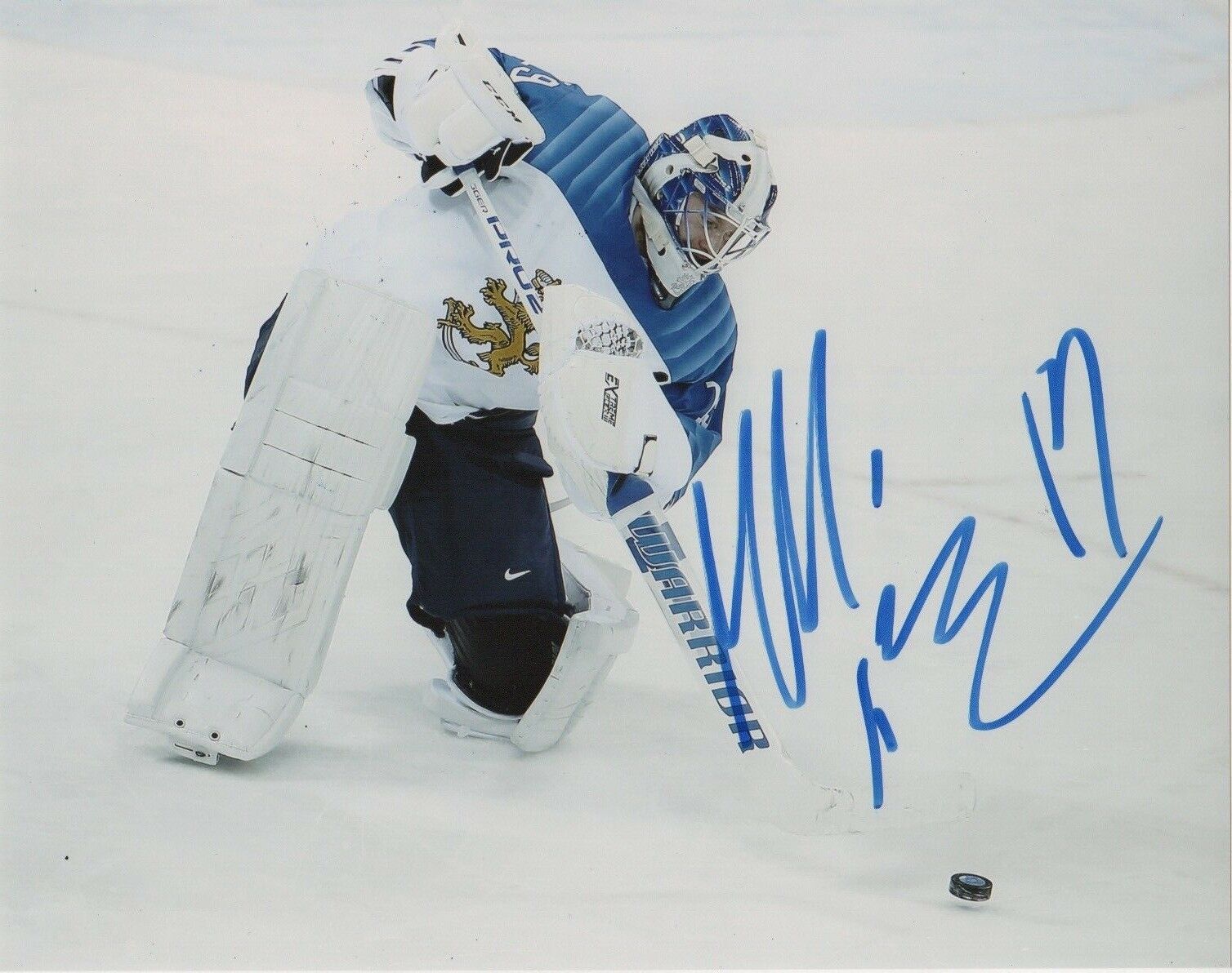 Finland Mikko Koskinen Autographed Signed 8x10 Photo Poster painting NHL COA #7