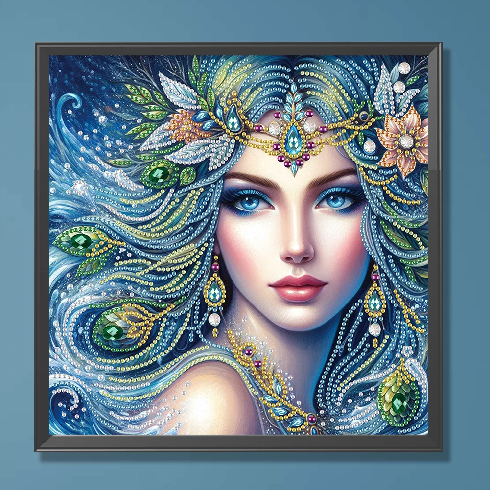 Diamond Painting - Partial Special Shaped Drill - Flower Beauty(Canvas|30*30cm)