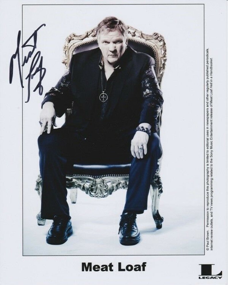 Meat loaf signed autographed Photo Poster painting