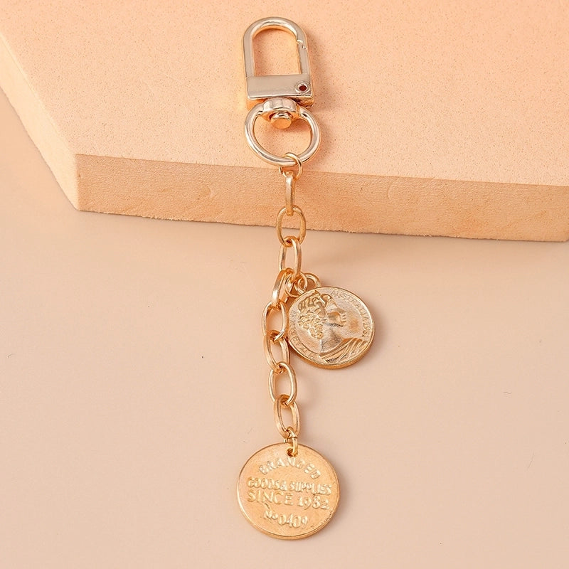 Casual Minimalist Commute Letter Alloy Keychain