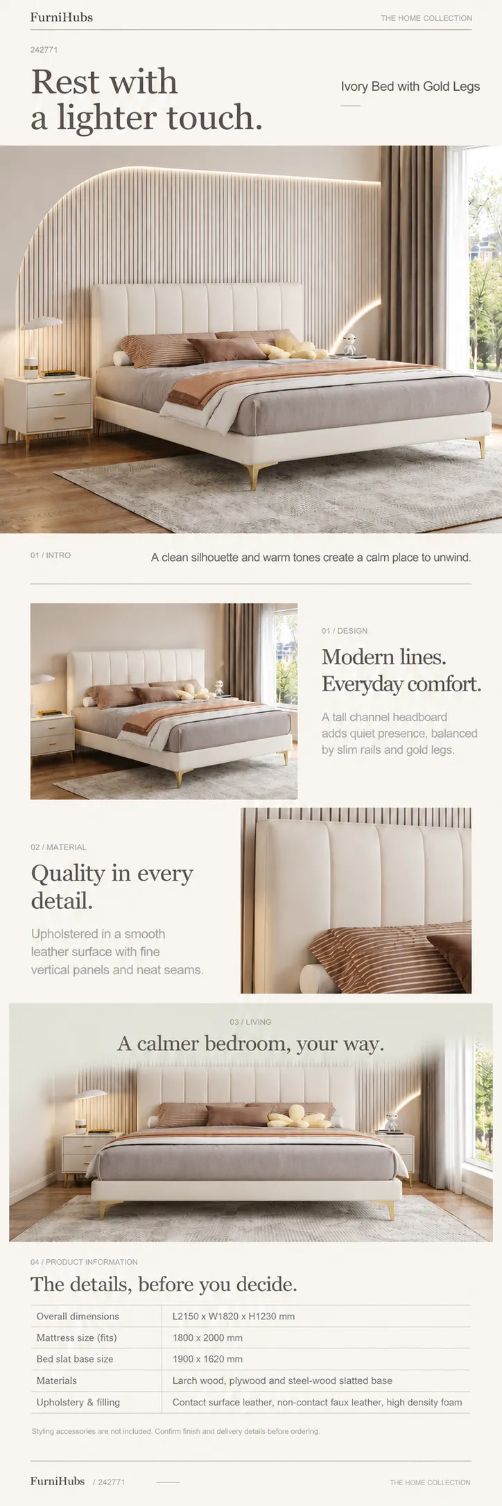 Upholstered Bed 242771