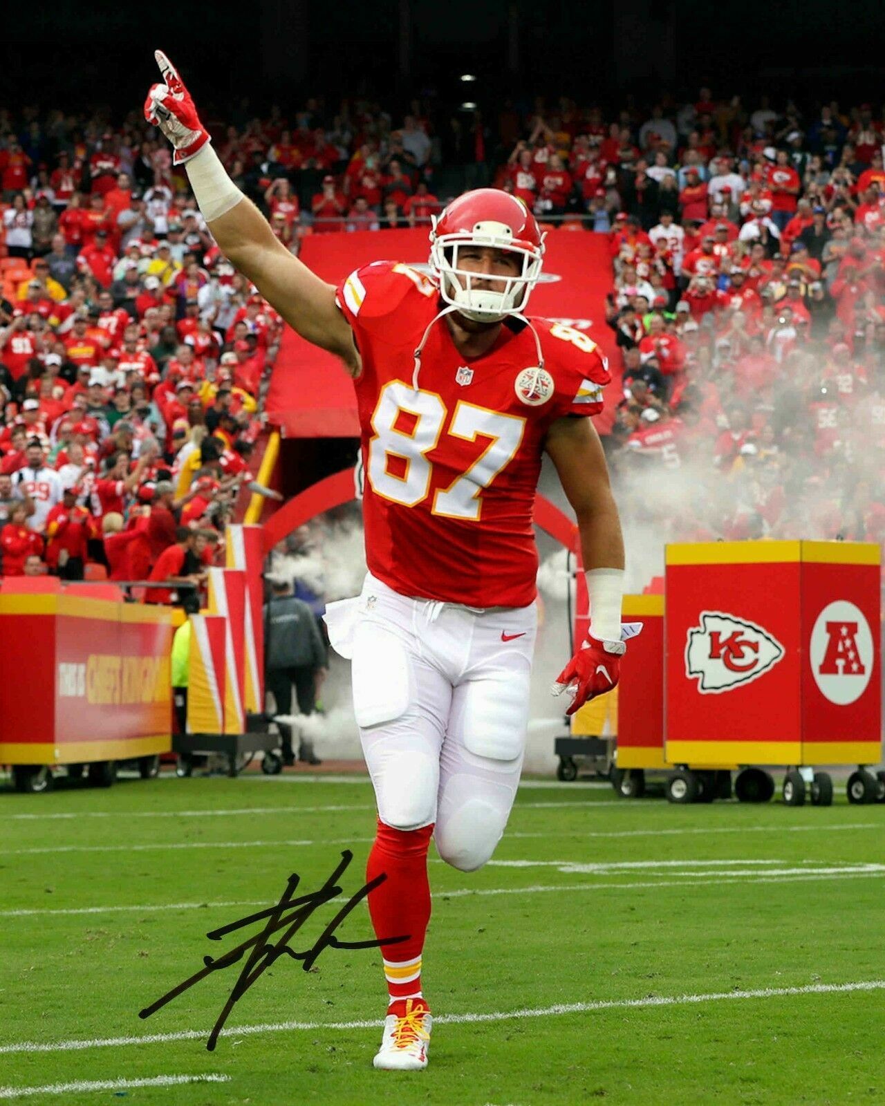 Travis Kelce Autographed Signed 8x10 Photo Poster painting ( Chiefs ) REPRINT