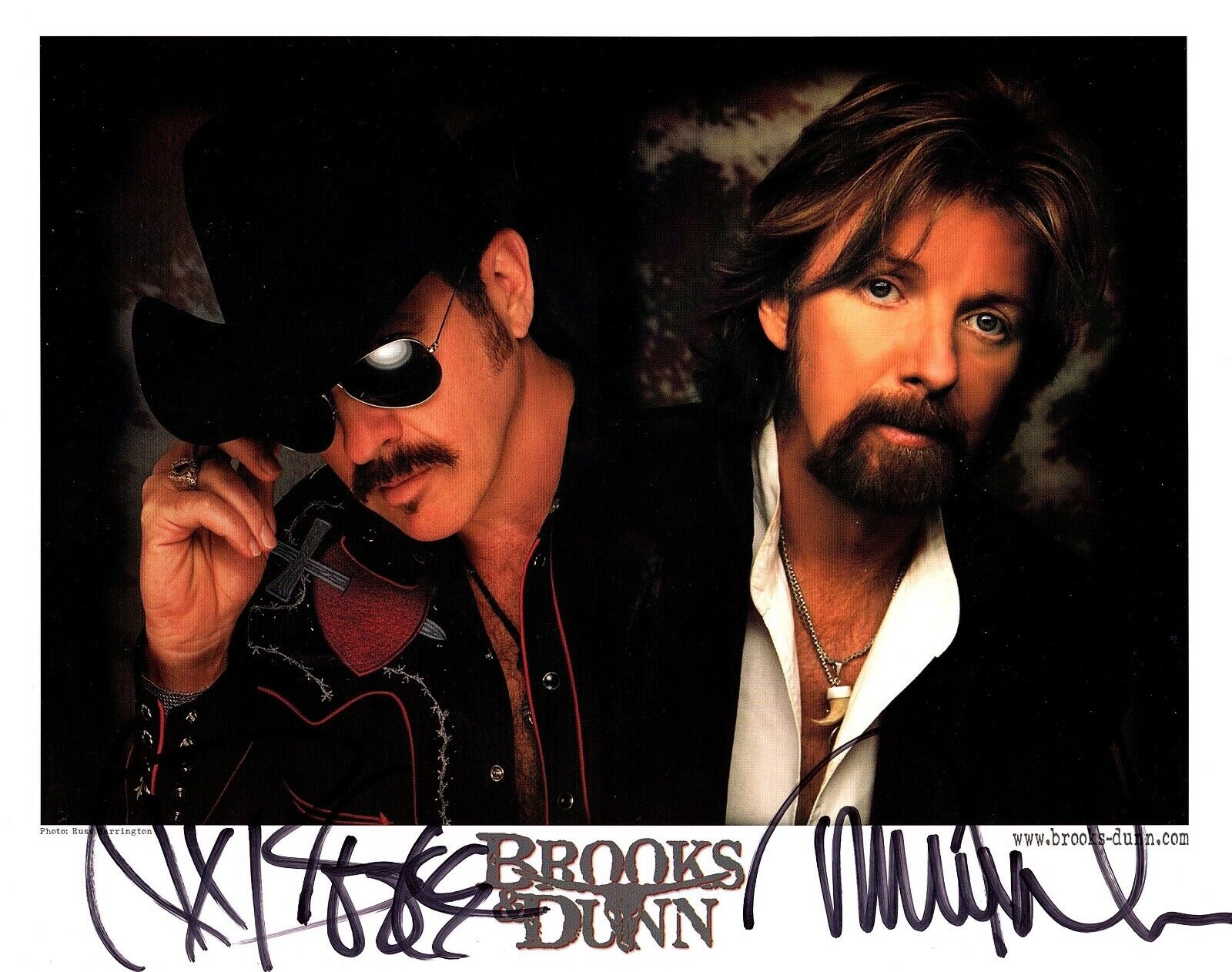 BROOKS & DUNN Autograph Hand SIGNED 8x10 Photo Poster painting Country Music JSA CERTIFIED