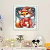 Christmas Fox-11CT Stamped Cross Stitch 40*40cm/15.75*15.75in tapestrymarket