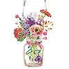 2Pcs Blumen in Vase - 5d DIY Handwerk Anhänger