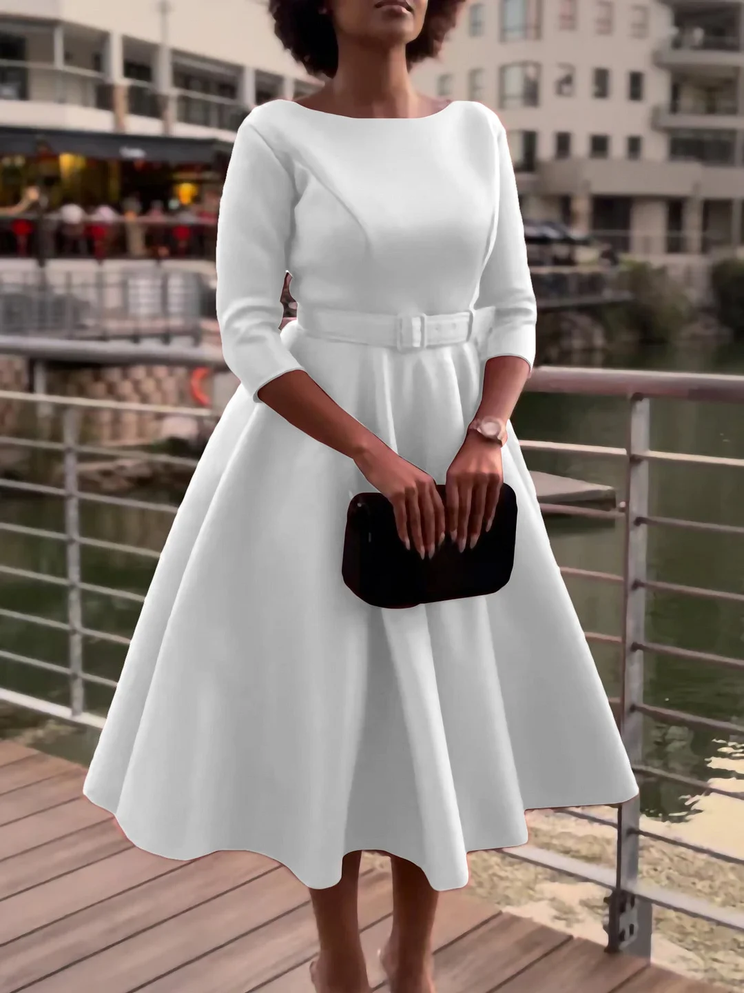 Uveng Fashion Elegant Bridesmaid Banquet Dress Dresses