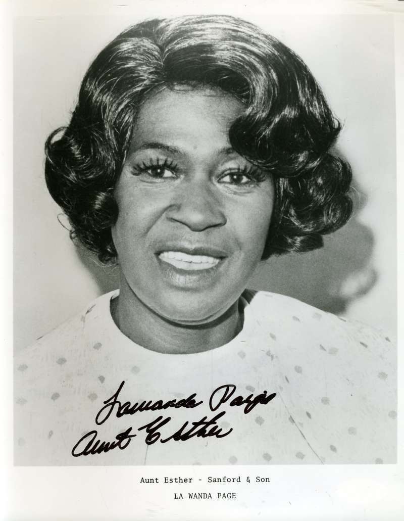 Lawanda Page Aunt Esther Jsa Cert Hand Signed 8x10 Photo Poster painting Authentic Autograph