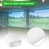 [US Local Warehouse] 9.8x13ft Golf Simulator Impact Screen Launch Monitor Projector Screen with Grommet Holes Golf Hitting Screens for Indoor/Home/Garage Training