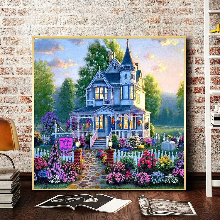 Garden House - Full Round Drill Diamond Painting - 50*50CM(Canvas)