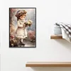 >SALE<5D DIY Full Square Drill Diamond Painting Girl Kit Home Decor Art 20x30cm