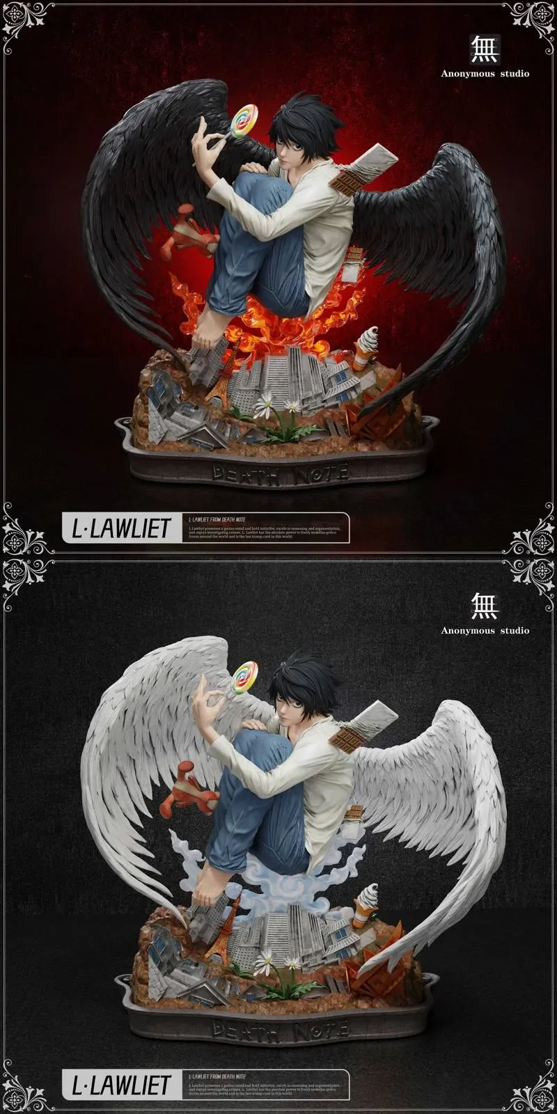 L Lawliet - Death Note Resin Statue - Anonymous Studios