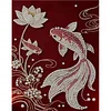 Diamond Painting-DIY Special Shaped Drill Pearl Painting Carp(35x45cm)