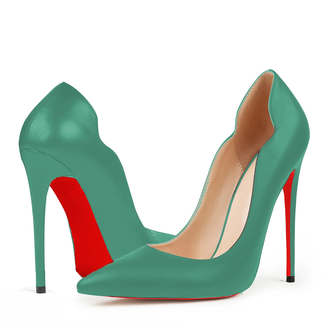 120mm Women's Red Bottom High Heels for Party Wedding Matte Pumps-MERUMOTE