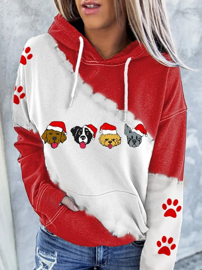 Women's   Dog Mom Casual Hoodie