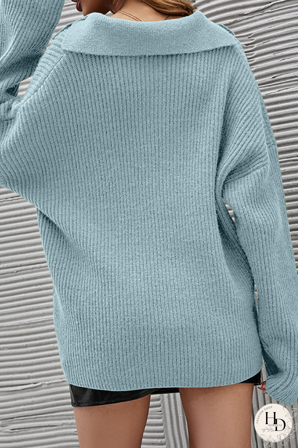Casual Solid Patchwork Turndown Collar Tops(7 Colors)