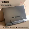 Black reading stand, metal laptop document holder, typing and reading rack