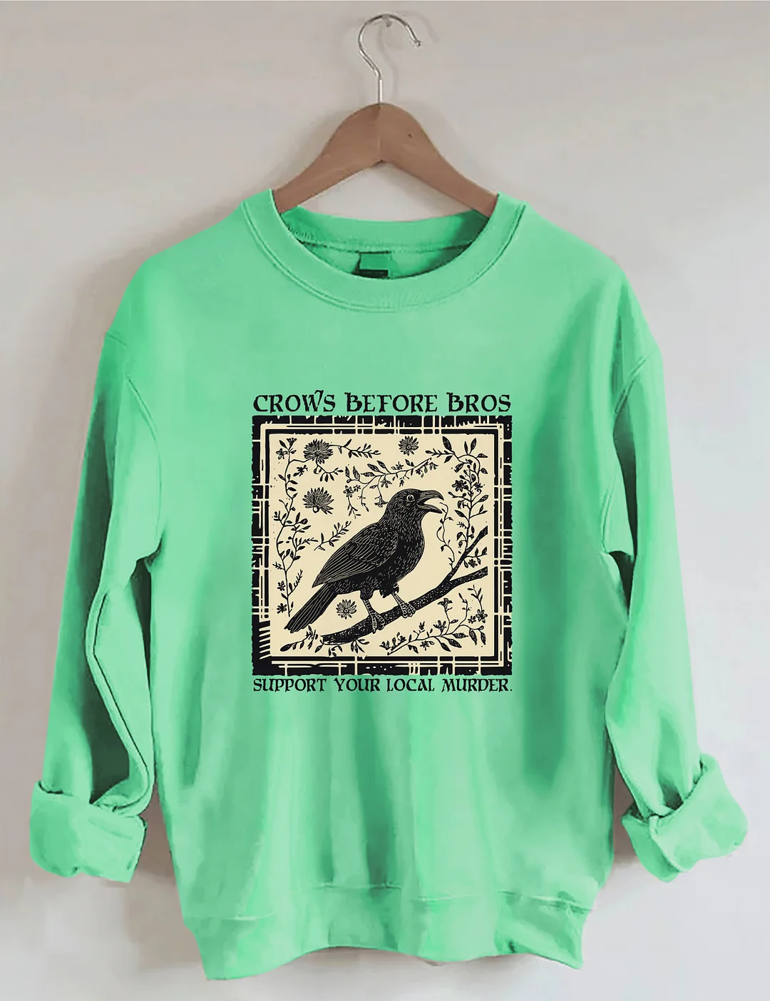 Funny Crows Before Bros Sweatshirt