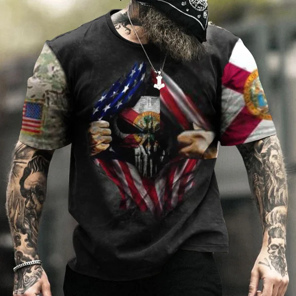 Mens Florida USA T-Shirt Logo