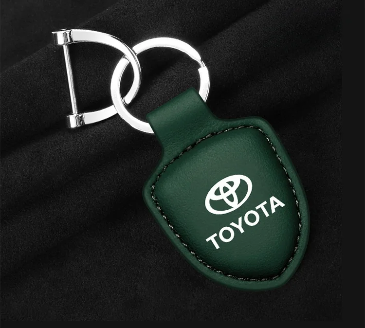 High-end genuine leather car key pendant with car LOGO