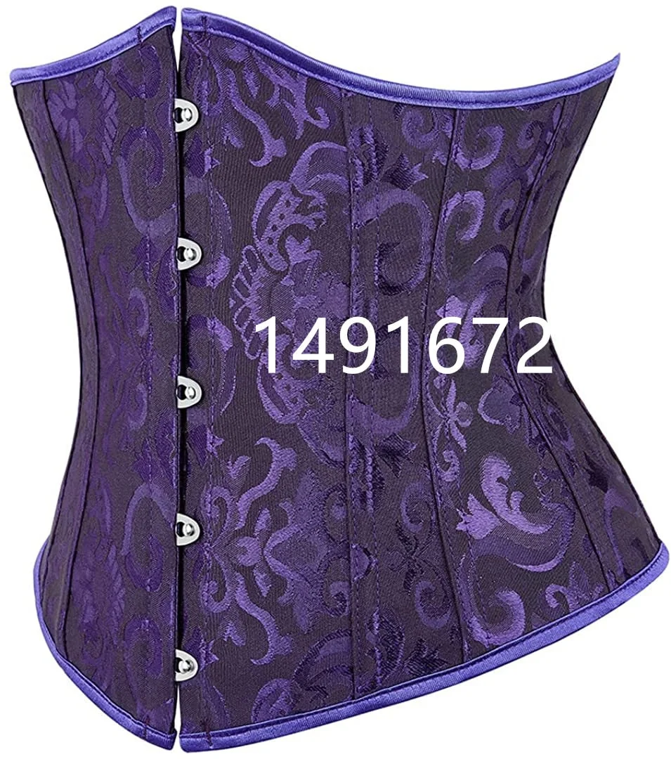 Sexy Corset Underbust Waist Cincher Corsets Gothic Corset Top Bustier Plus Size Corpete Corselet Black White Red Blue S-6XL