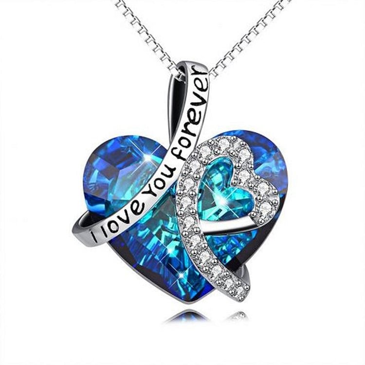 'I Love You Forever' Heart Necklace