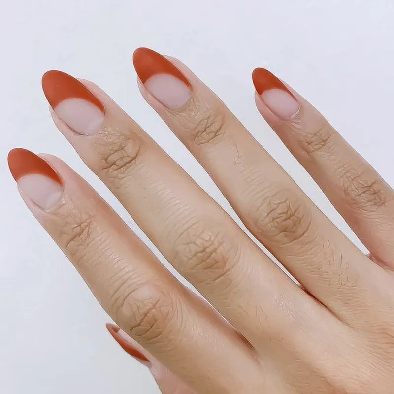 24pcs/box Press On Nails Almond Tai Chi White and Black Wearing Nail Finished oval head pre design acrylic nail tips for girls-Nail Inspo