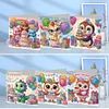 6Pcs carte de voeux d&rsquo;anniversaire-bricolage d&rsquo;animaux