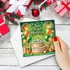 (US Only)6PCS DIY Diamond Art Greeting Cards Birthday Theme Congratulations Cards & Gifts