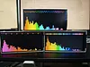 3.7-inch music spectrum desktop weather clock