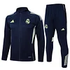 25/26 Real Madrid Teal long zipper  Training Jacket Set