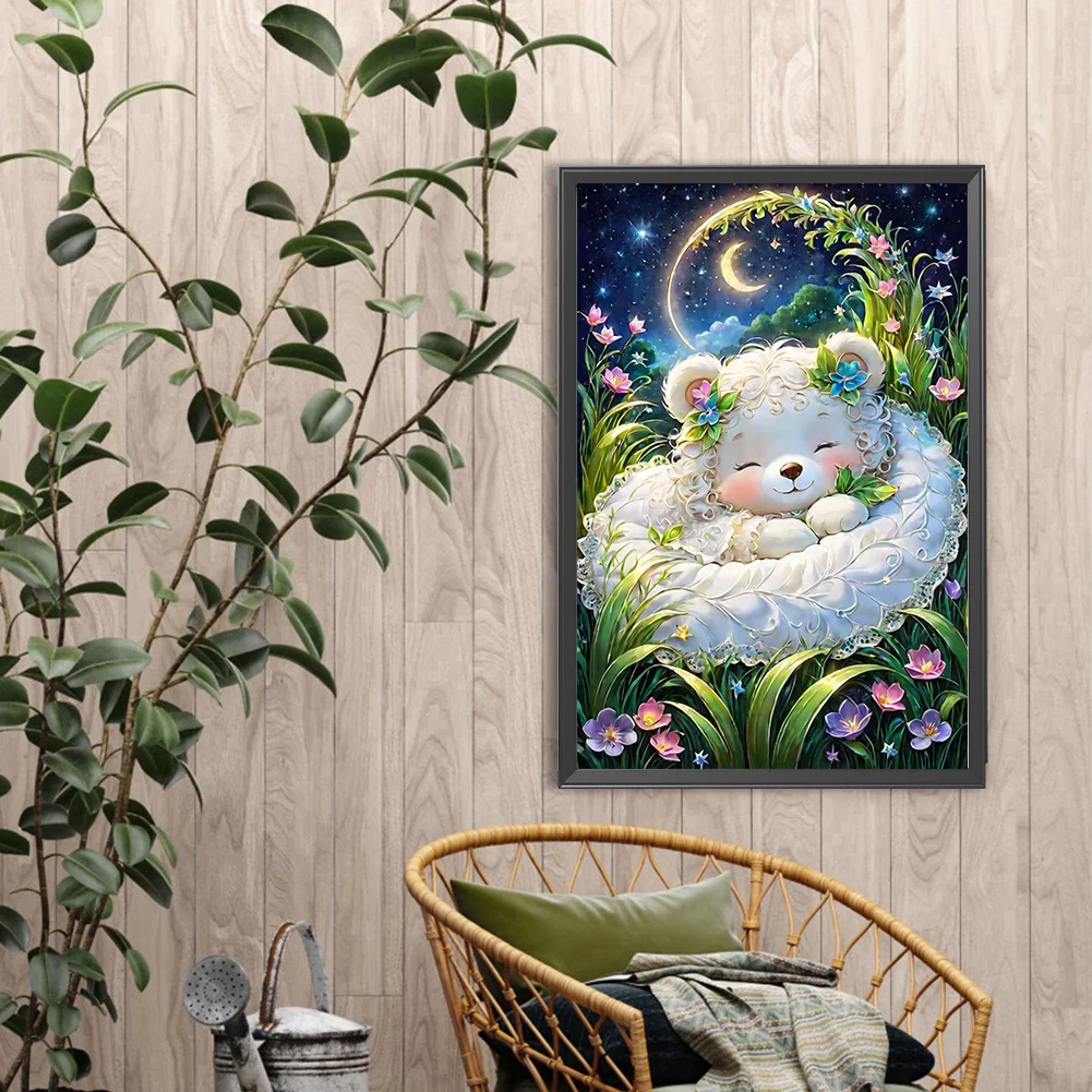 Diamond Painting - Full Round Drill - Little Bear(Canvas|40*60cm)