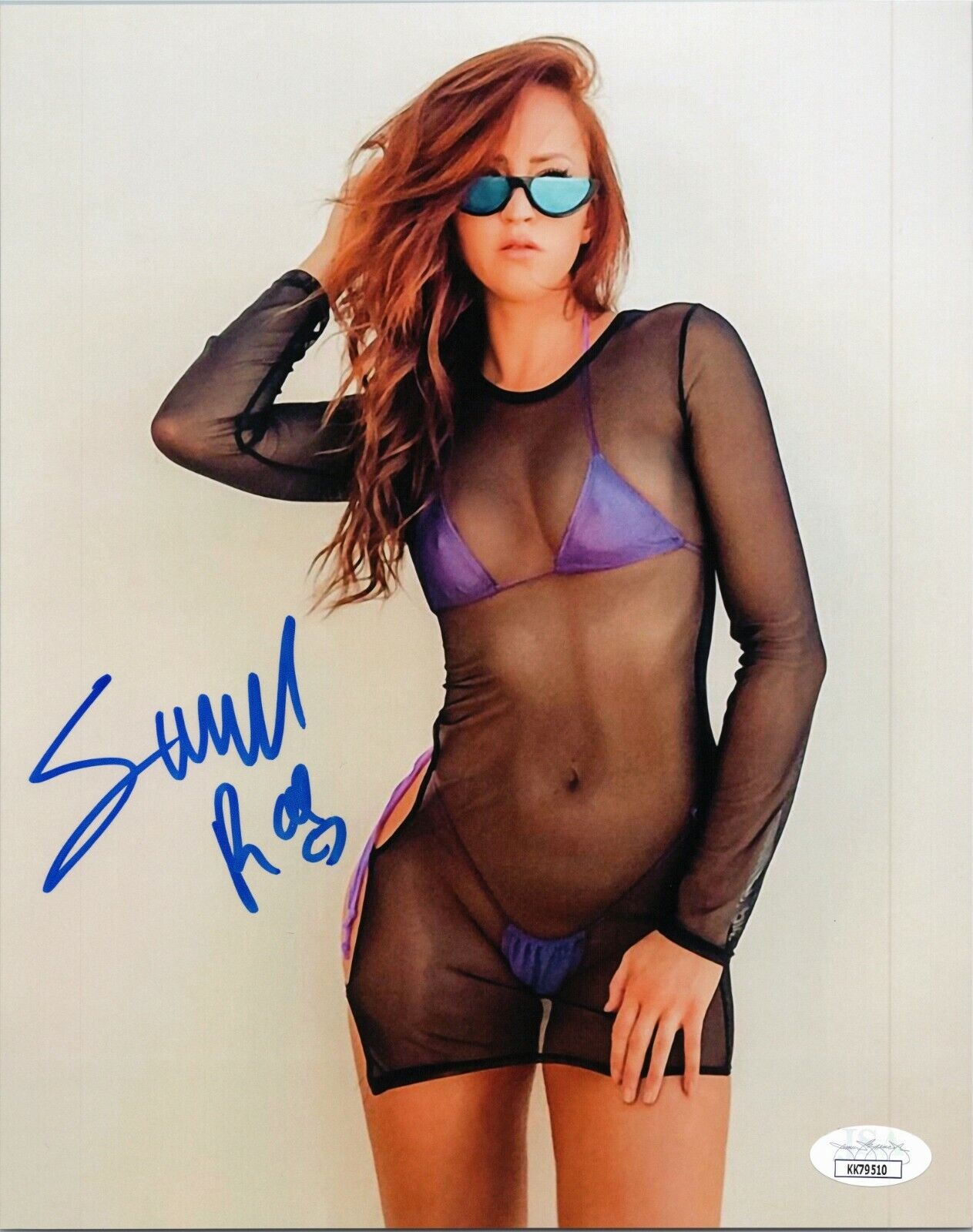 DANIELLE MONET ~SUMMER RAE Authentic Hand-Signed WWE DIVA