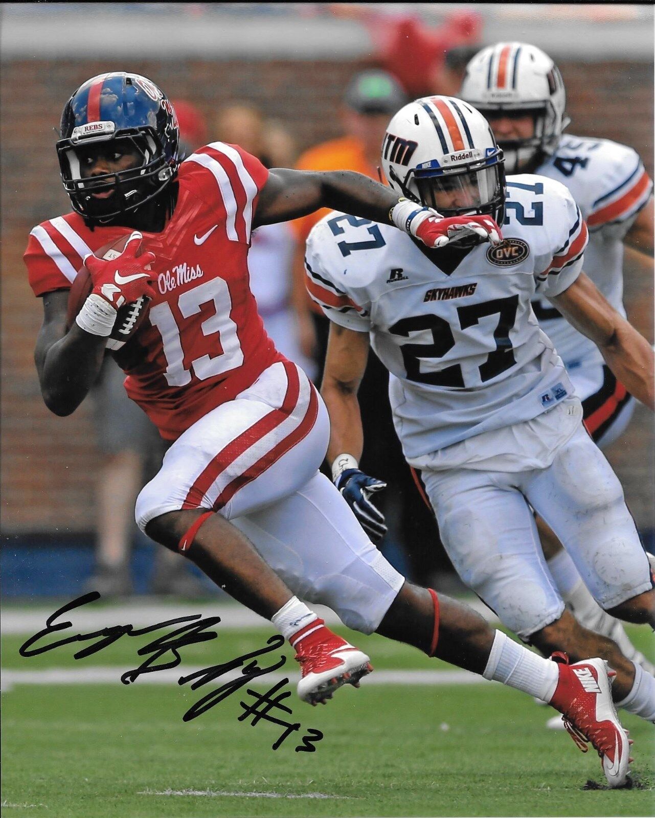 EUGENE BRAZLEY HAND SIGNED OLE MISS REBELS 8X10 Photo Poster painting W/COA MISSISSIPPI