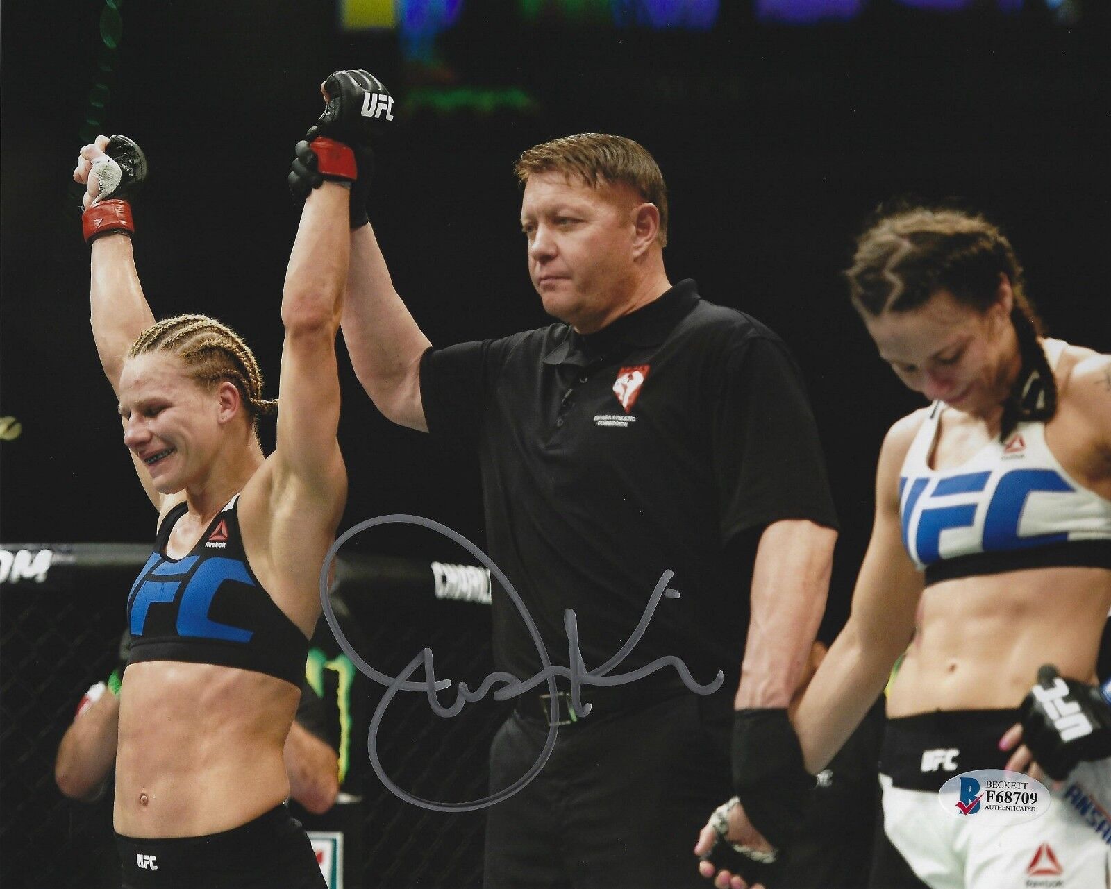 Justine Kish Signed 8x10 Photo Poster painting BAS Beckett COA UFC Fight Picture Autograph 195 A