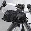 Metal Bike Front Basket Detachable Bike Front Rack Carrier 33 LBS Capacity Luggage Panniers Bag Carrier Bracket with Straps for Outdoor Travel Cycling & Commute