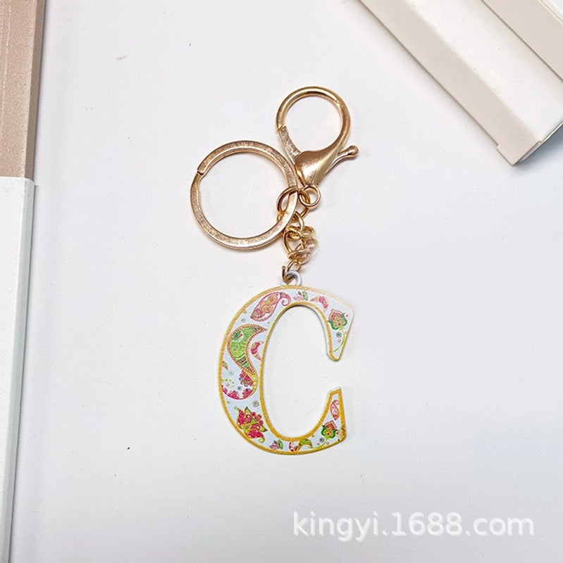 Elegant Streetwear Letter Pu Leather Alloy Women’s Bag Pendant Keychain