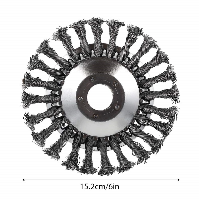 

Round Edge Steel Wire Grass Weed Trimmer Head Grass Brush Removal, 501 Original