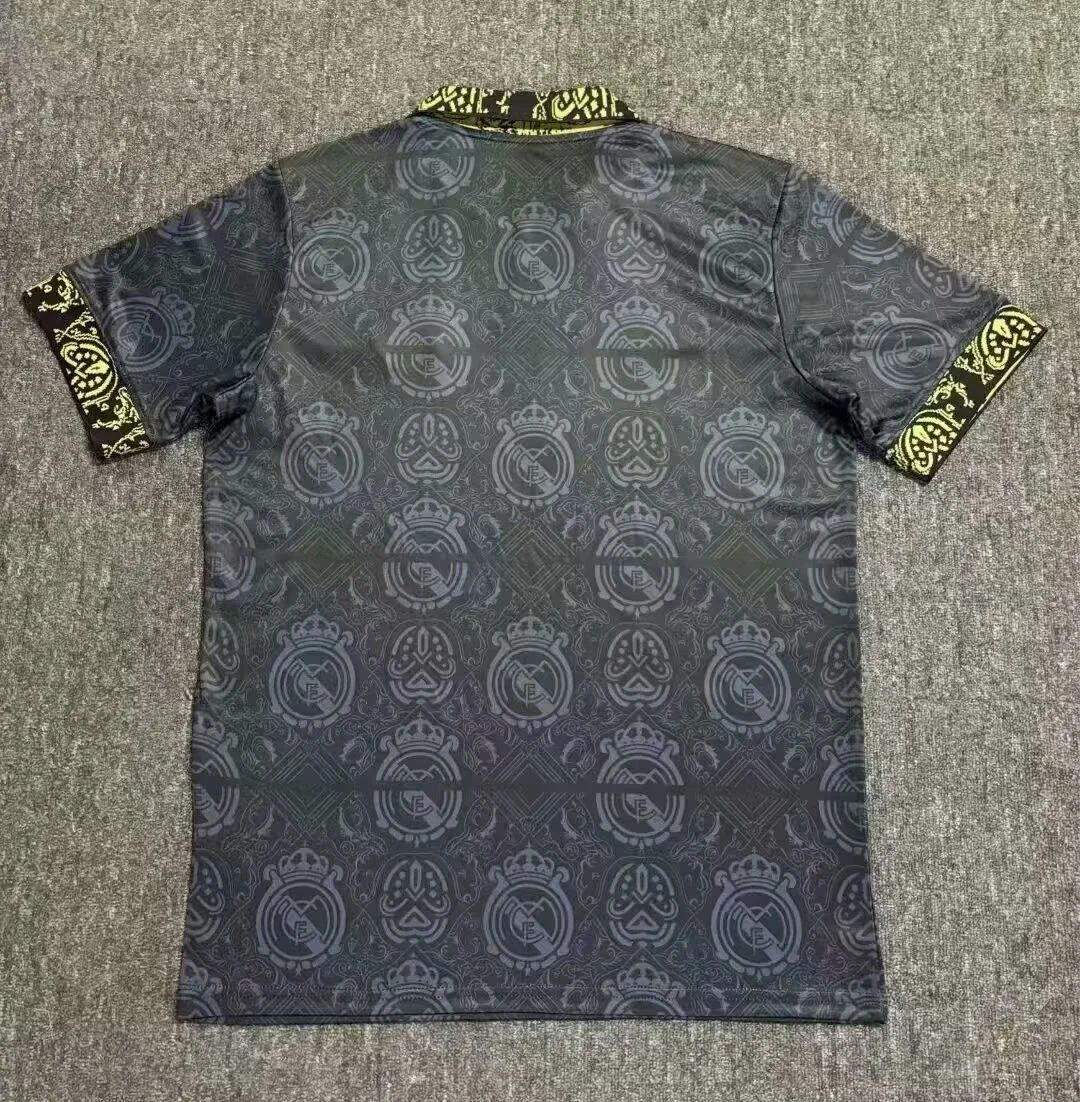 24/25 Football Shirt Real Madrid Polo Black Thai quality