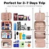 Travel Makeup Bag, Hanging Toiletry Bag for Women, Large Waterproof Cosmetic Bag Travel Organizer