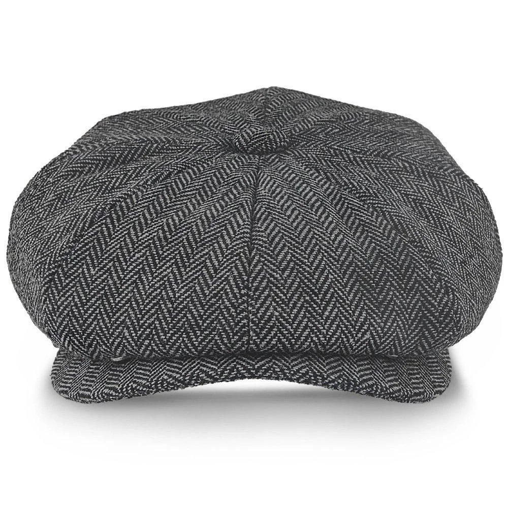 5 Colors - Shelby - Walrus Hat Wool Blend 8 Panel Newsboy Cap