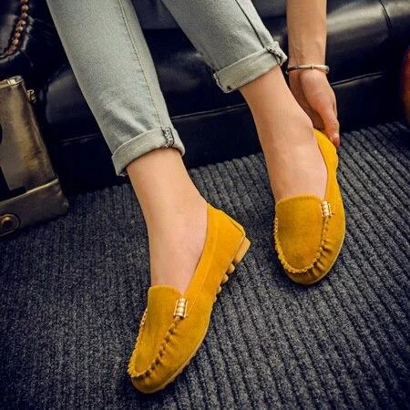 Plus Size Women Flats shoes 2019 Loafers Candy Color Slip on Flat Shoes Ballet Flats Comfortable Ladies shoe zapatos mujer 2020 1113