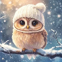 Whimsical Winter Illustration - Diamond Painting