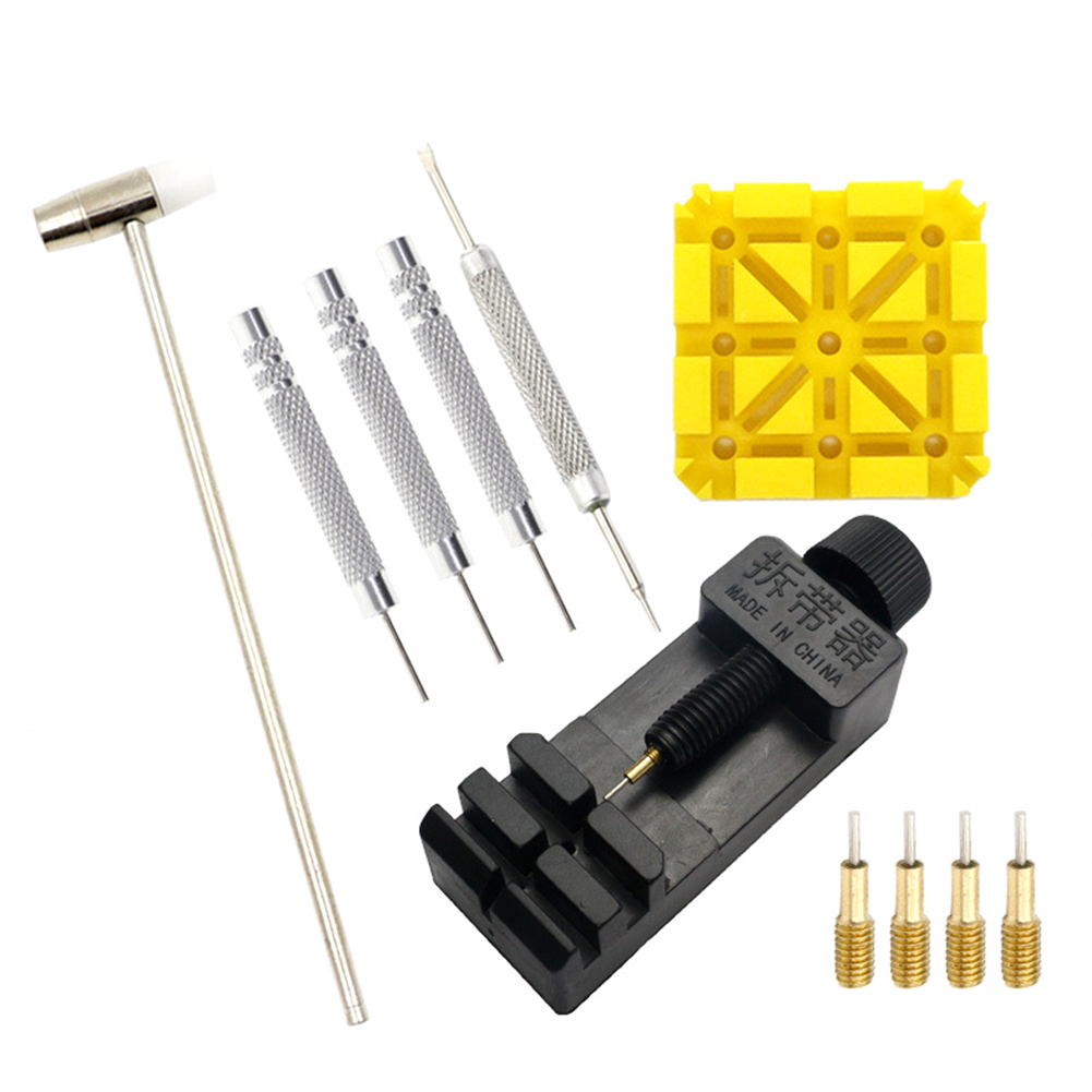 

11pcs Watch Link Pin Remover with Hammer Adjuster Watchmaker Repair Tools, 501 Original