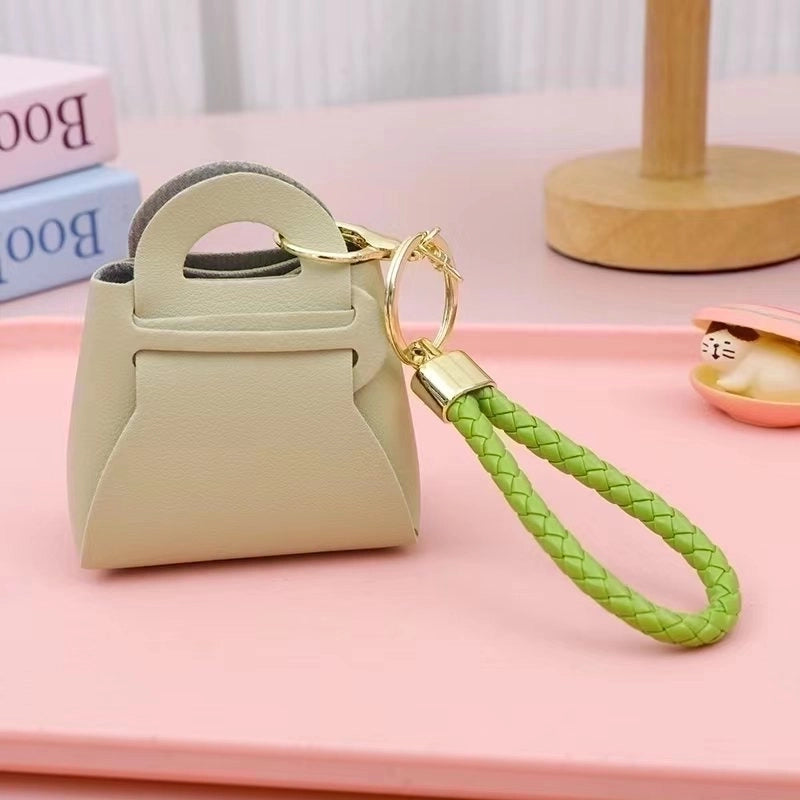 Popular Korean Version Of The Hundred Tower Key Chain Pendant Cute Candy Color Small Coin Purse Bag Macaron Earphone Bag