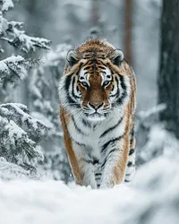 Siberian Tiger in Snow - Diamond Painting