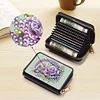 Diamond Painting Rose Card Holder Coin Purse Diamond Art Wallet for Women