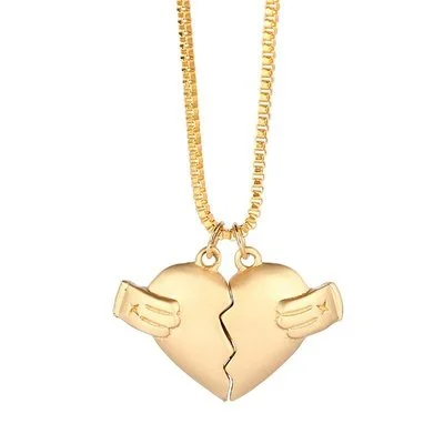 Magnetic Heart Couple Matching Necklace – Perimade & Co.
