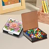 Rose Pu DIY 5D Diamantmalerei-Notizbox (160 leere Notizbl&ouml;cke) f&uuml;r das B&uuml;rohaus