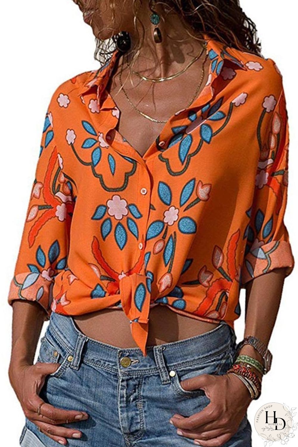 Casual Floral Shirt(4 Colors)